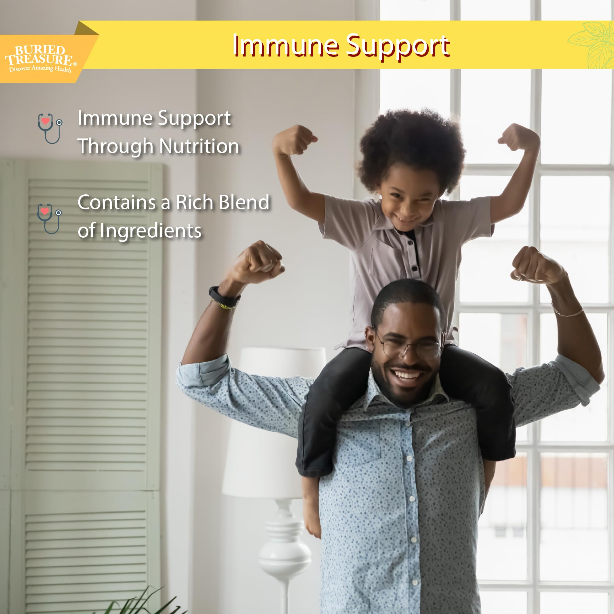 Elderberry, Vitamin C, and Zinc components for immune support