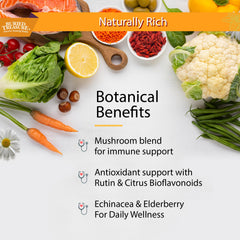 Product label for Buried Treasure Immune Wellness