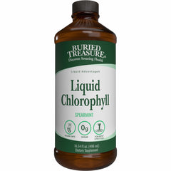 Buried Treasure Liquid Chlorophyll 100 mg bottle, 16 oz