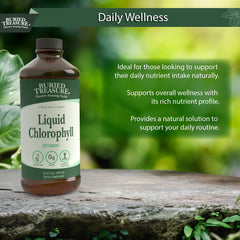 Liquid chlorophyll bottle with dropper cap