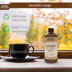 Using Buried Treasure MCT Coconut Oil in coffee for a mental boost