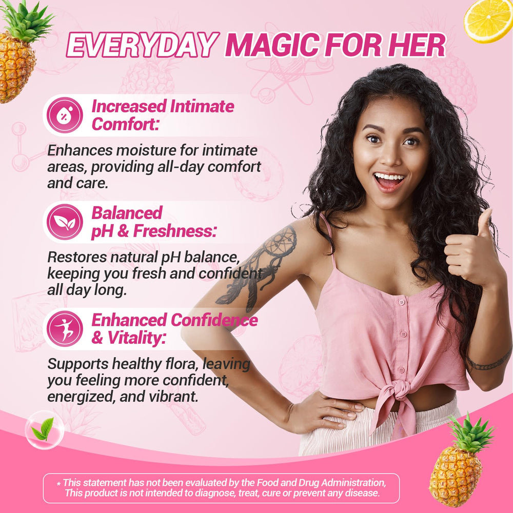 Graphic showing probiotic and botanical blend