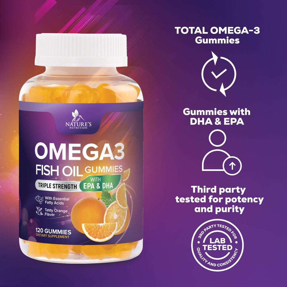 Burpless, fishy-free Omega-3 Gummies close-up