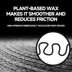 Waxed BPA-free floss thread for smooth glide