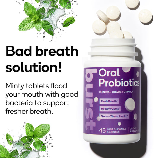 Packaging variations for Burst Dental Probiotics