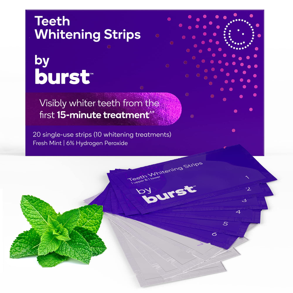 BURST Sensitive Teeth Whitening Strips Mint – 20 strips in a pack