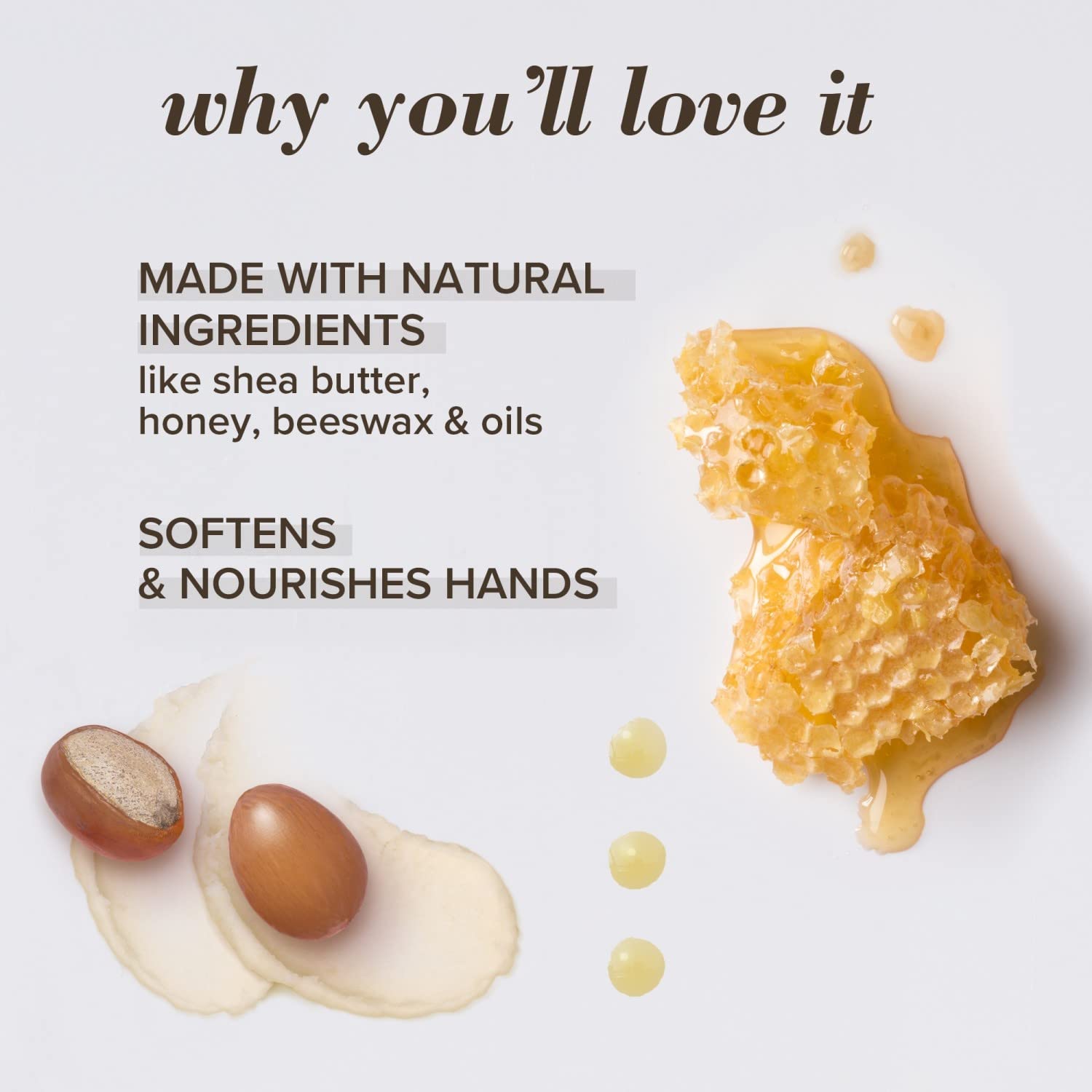 After-shower use Burt's Bees hand cream for soft, scented hands.