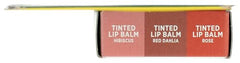 Baume Burt's Bees minis avec indication biologique et sans cruauté.