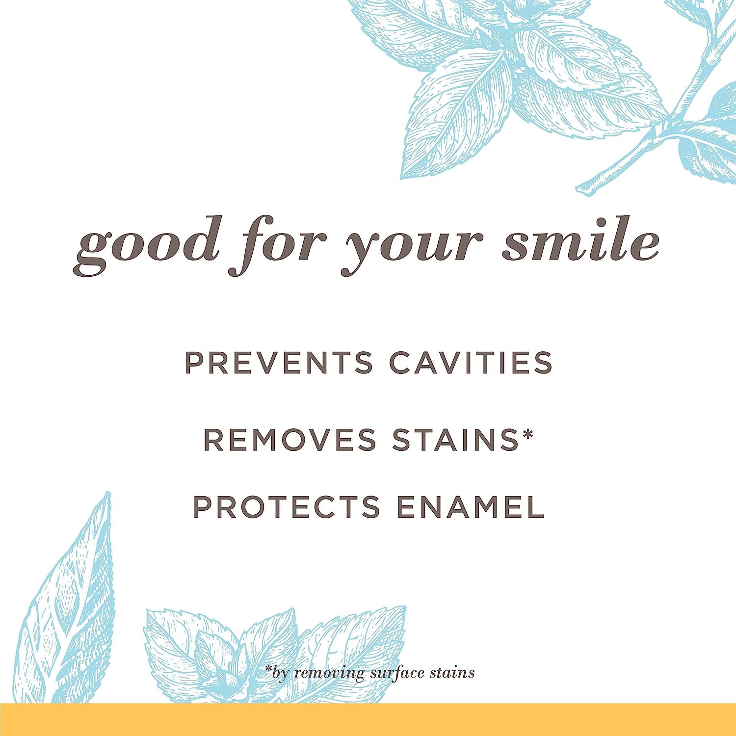 Tubed Burt's Bees Extra White Toothpaste Mountain Mint 4.7 oz side view