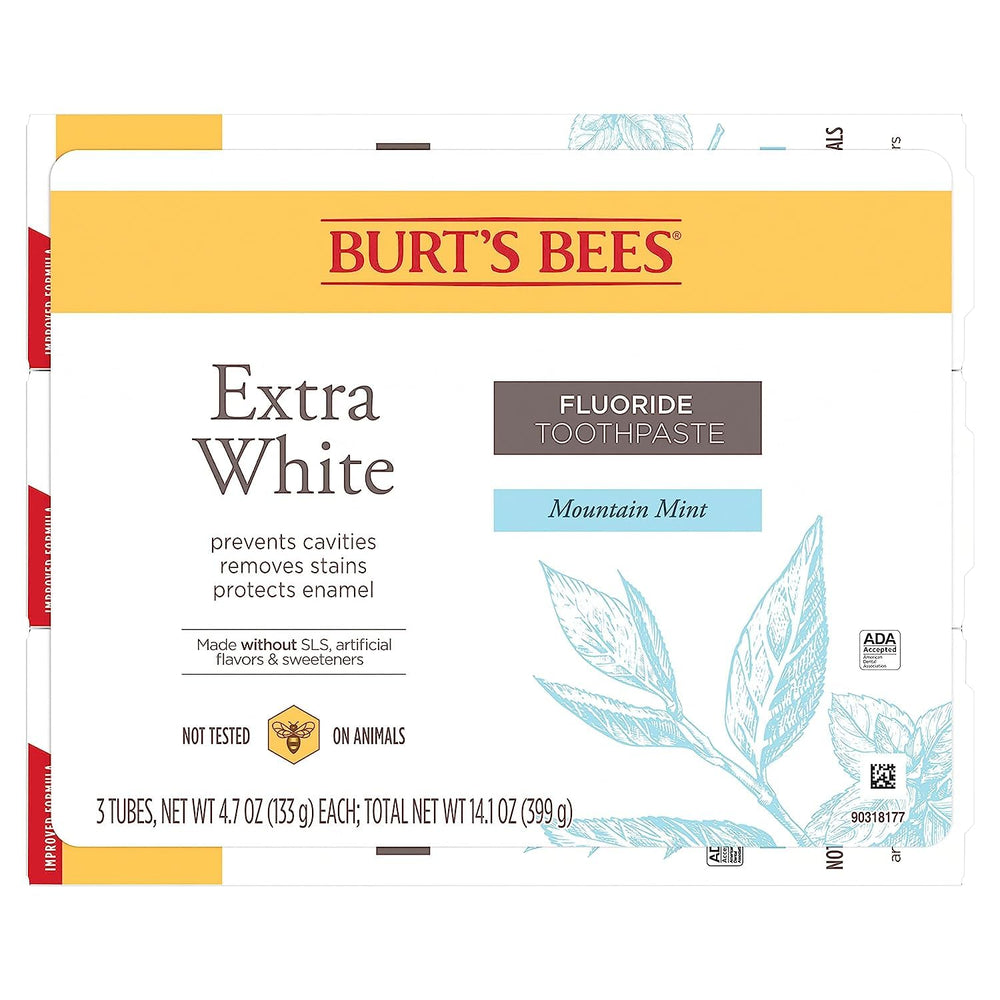 ADA Accepted seal on Burt's Bees toothpaste packaging