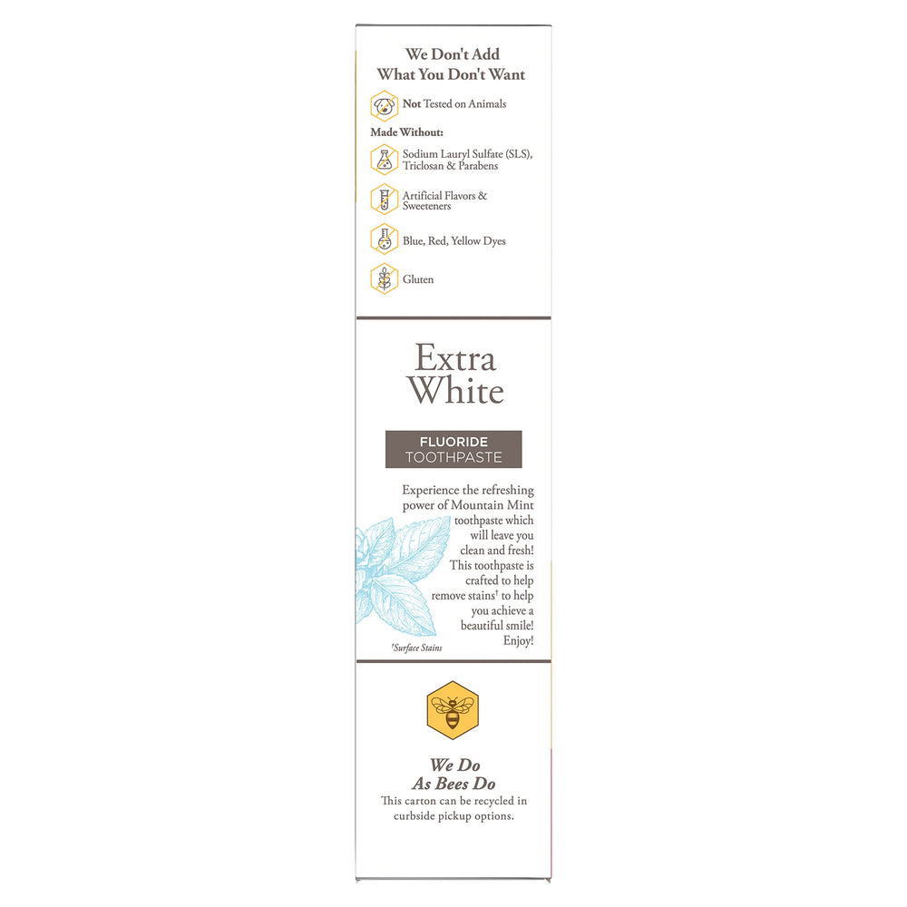 Not tested on animals claim on Burt's Bees toothpaste packaging