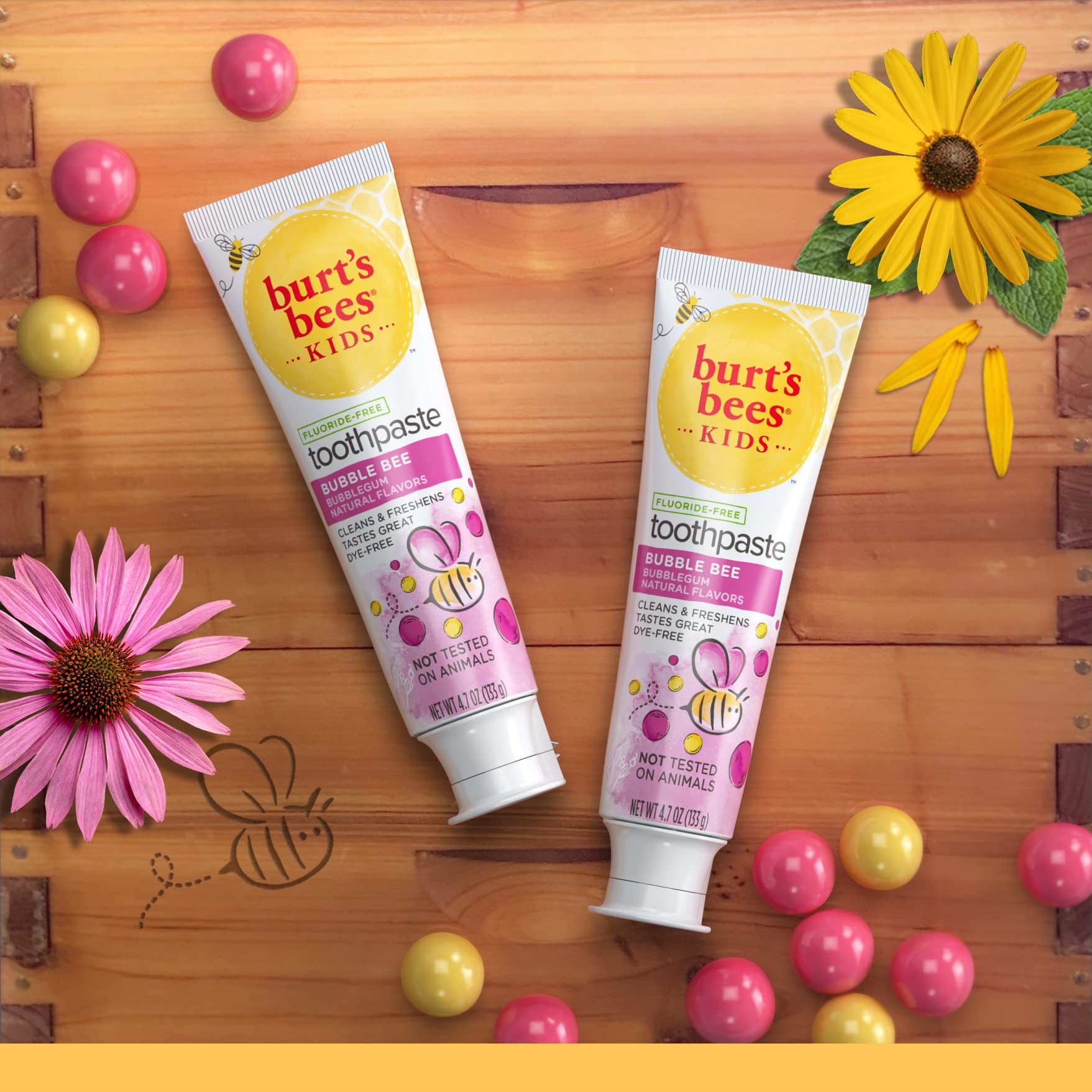 Curbside recyclable carton for Burt's Bees toothpaste