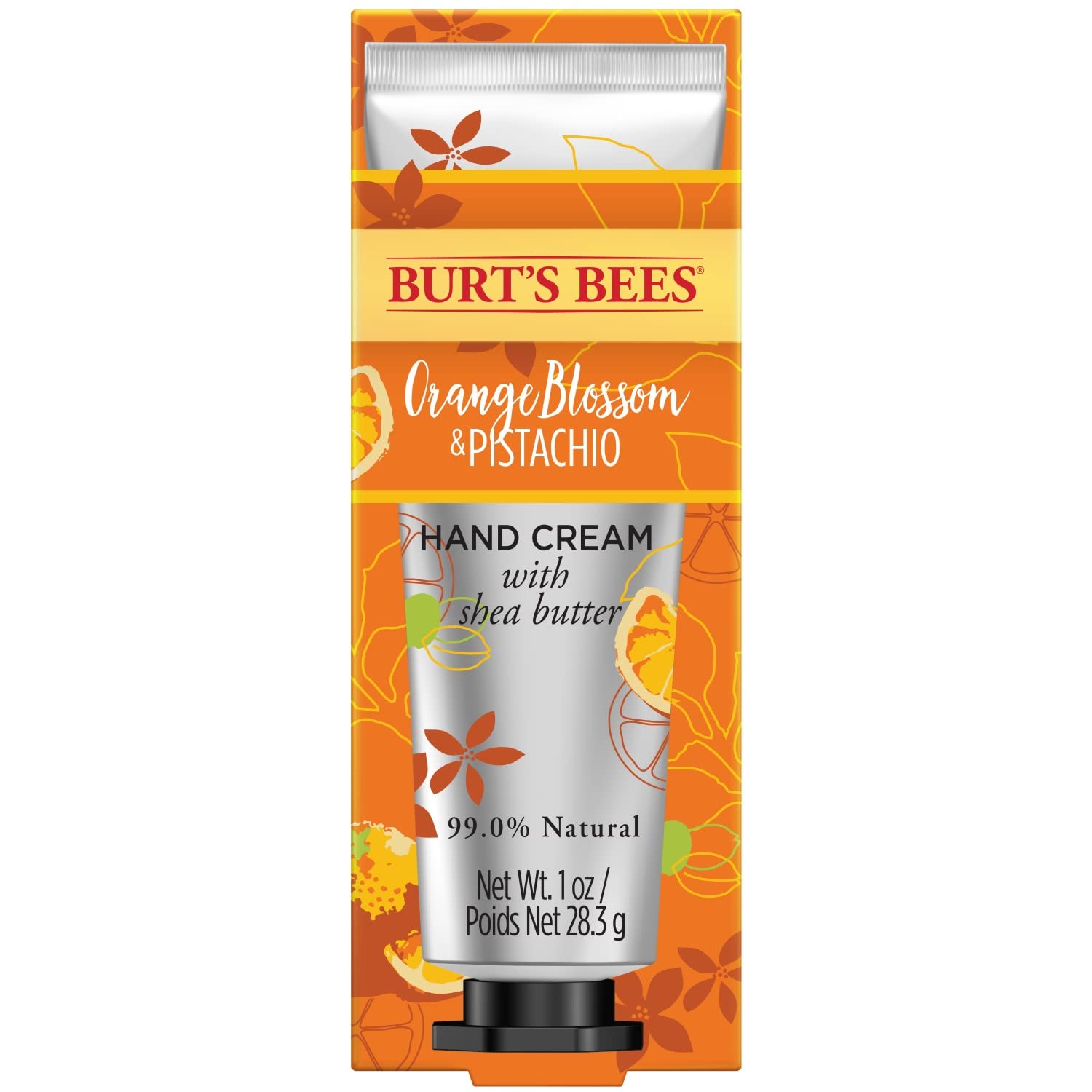 Burt's Bees hand cream with shea butter for a non-greasy finish.