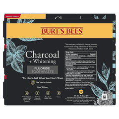 SLS-free badge on Burt's Bees toothpaste
