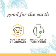 Graphic showing the product is free from SLS, triclosan, parabens.
