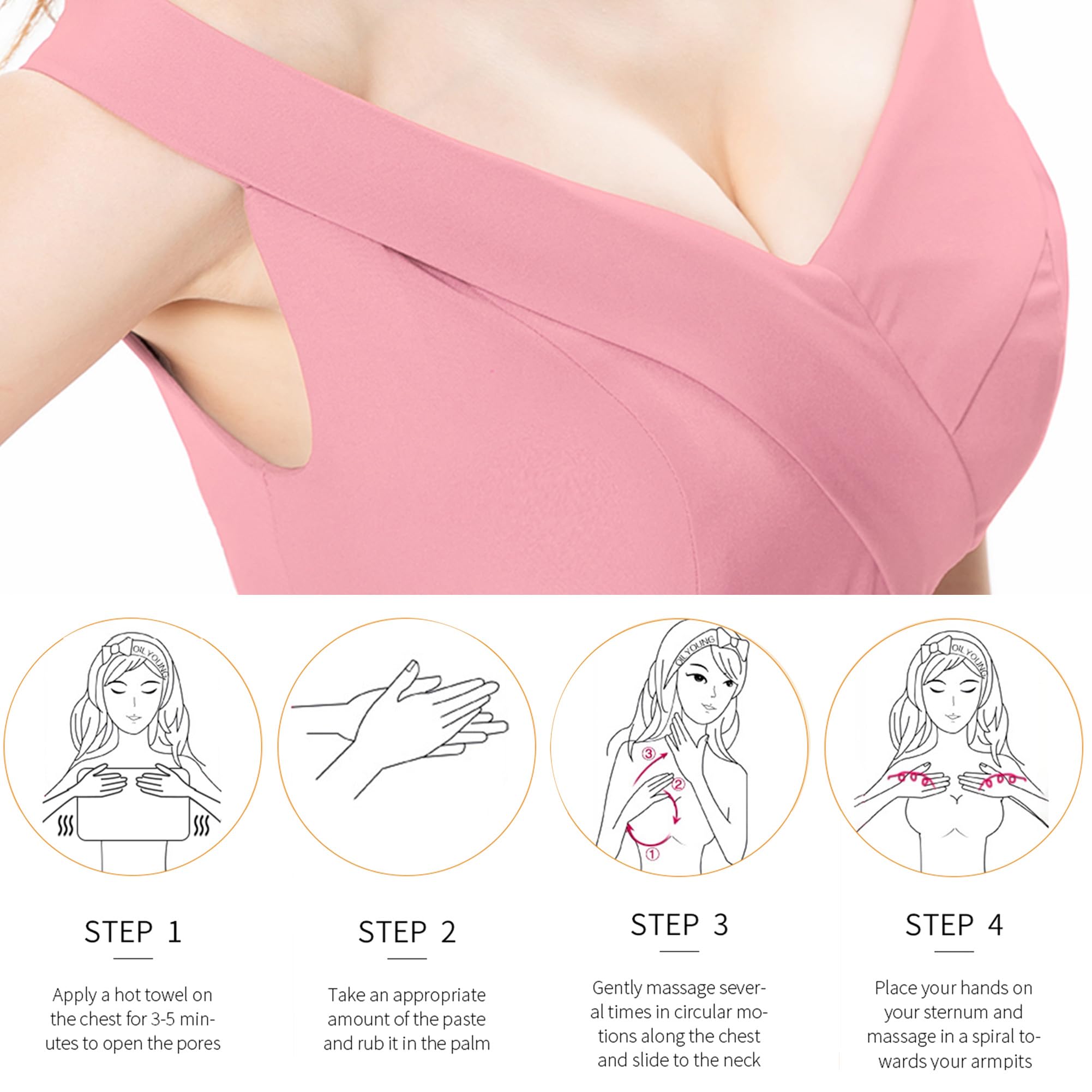 Busftlst 3-5 minute massage technique guide for even distribution.