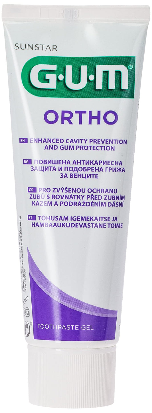 Butler G-U-M Ortho Gel Toothpaste 75 ml packaging