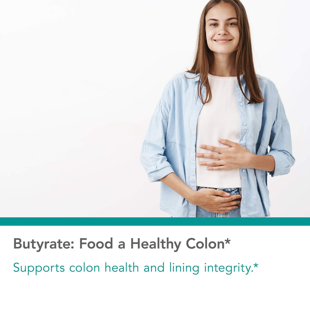 Butyrate molecule depiction for gut health