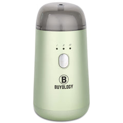 Buyology rechargeable car diffuser front view highlights compact cordless design for travel aromatherapy.