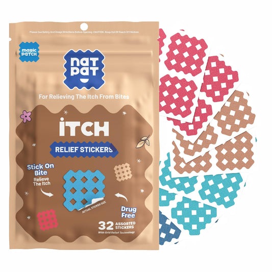 BUZZPATCH NATPAT Magic Patch on bite shows fast, drug-free itch relief for bites