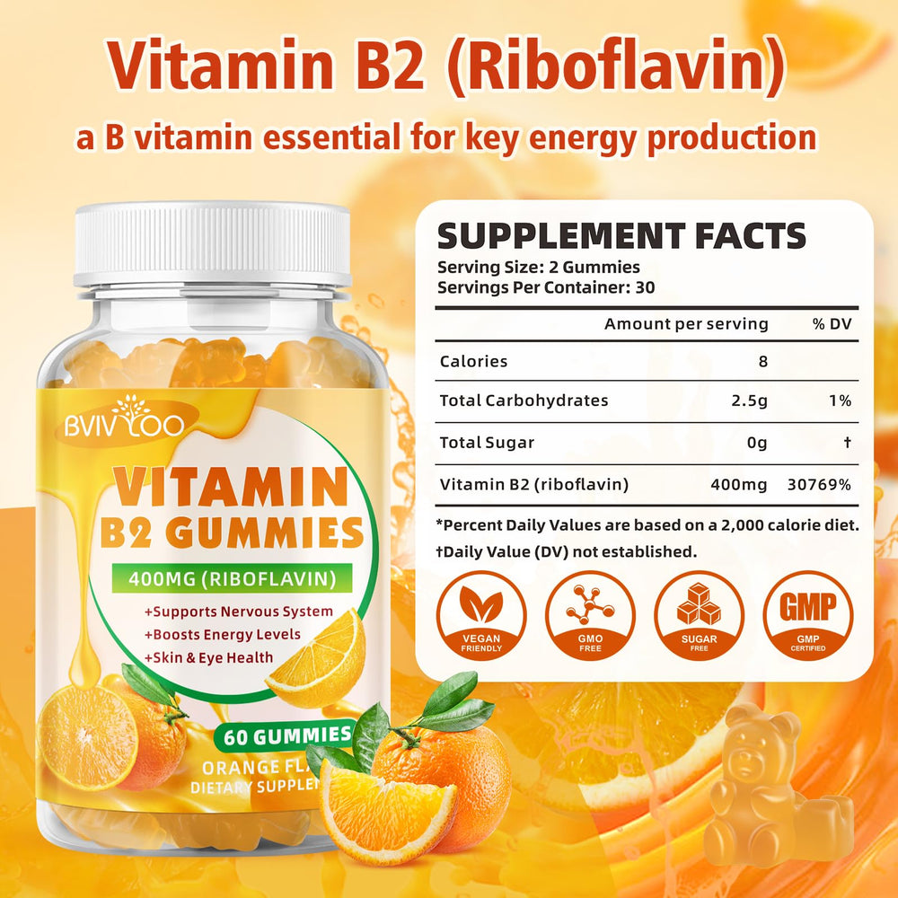 BVIVLOO Vitamin B2 Gummies bottle