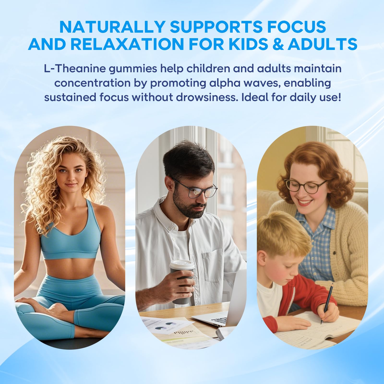Vegan and Non-GMO BVIVLOO L-Theanine Gummies