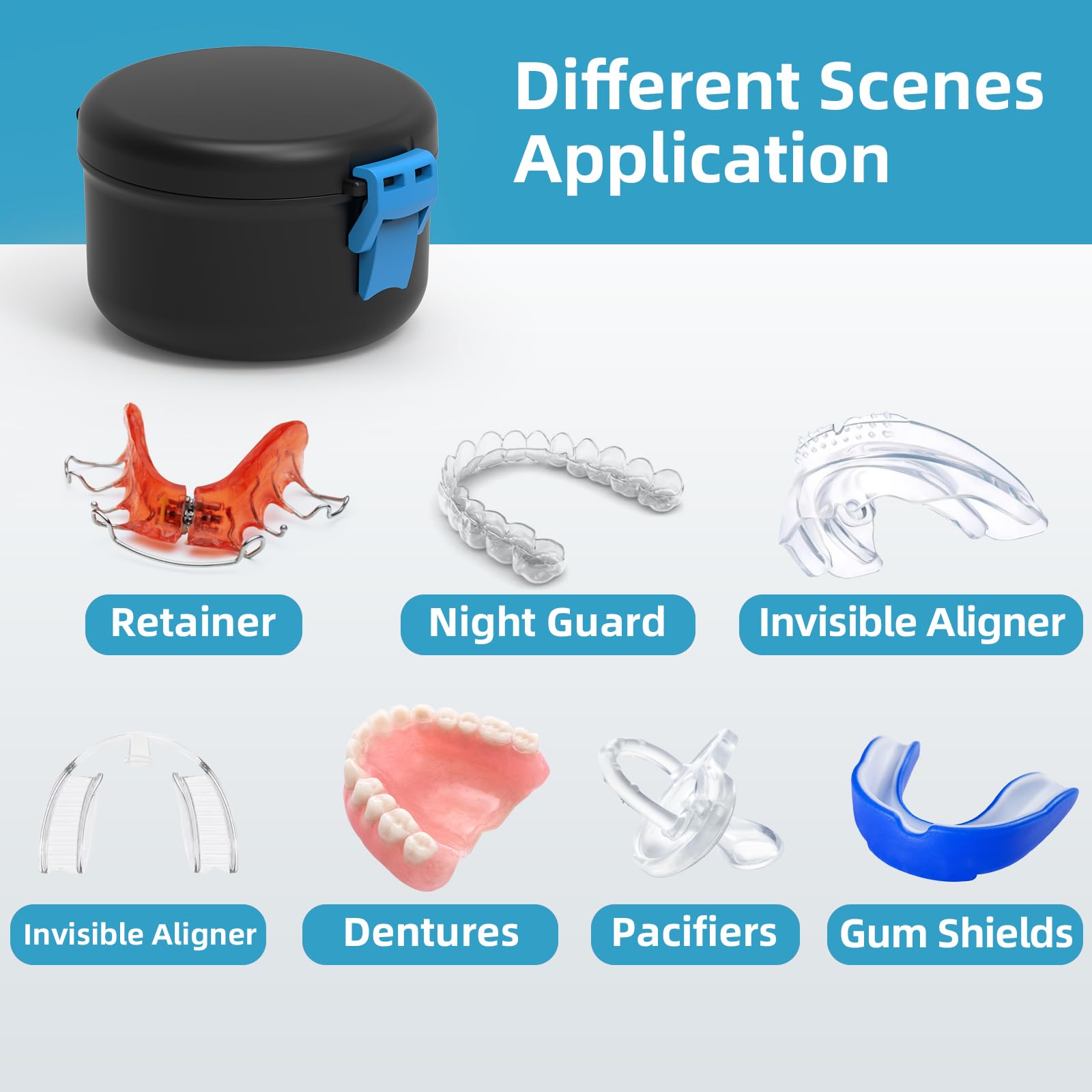 Compact portable BVN denture cup for travel