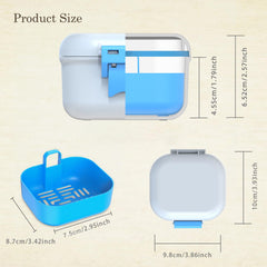 Interior view of denture case showing smooth finish