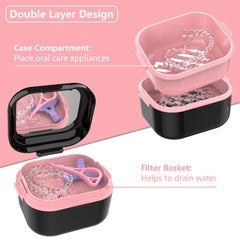 BVN Retainer Case with integrated mirror for easy wearing