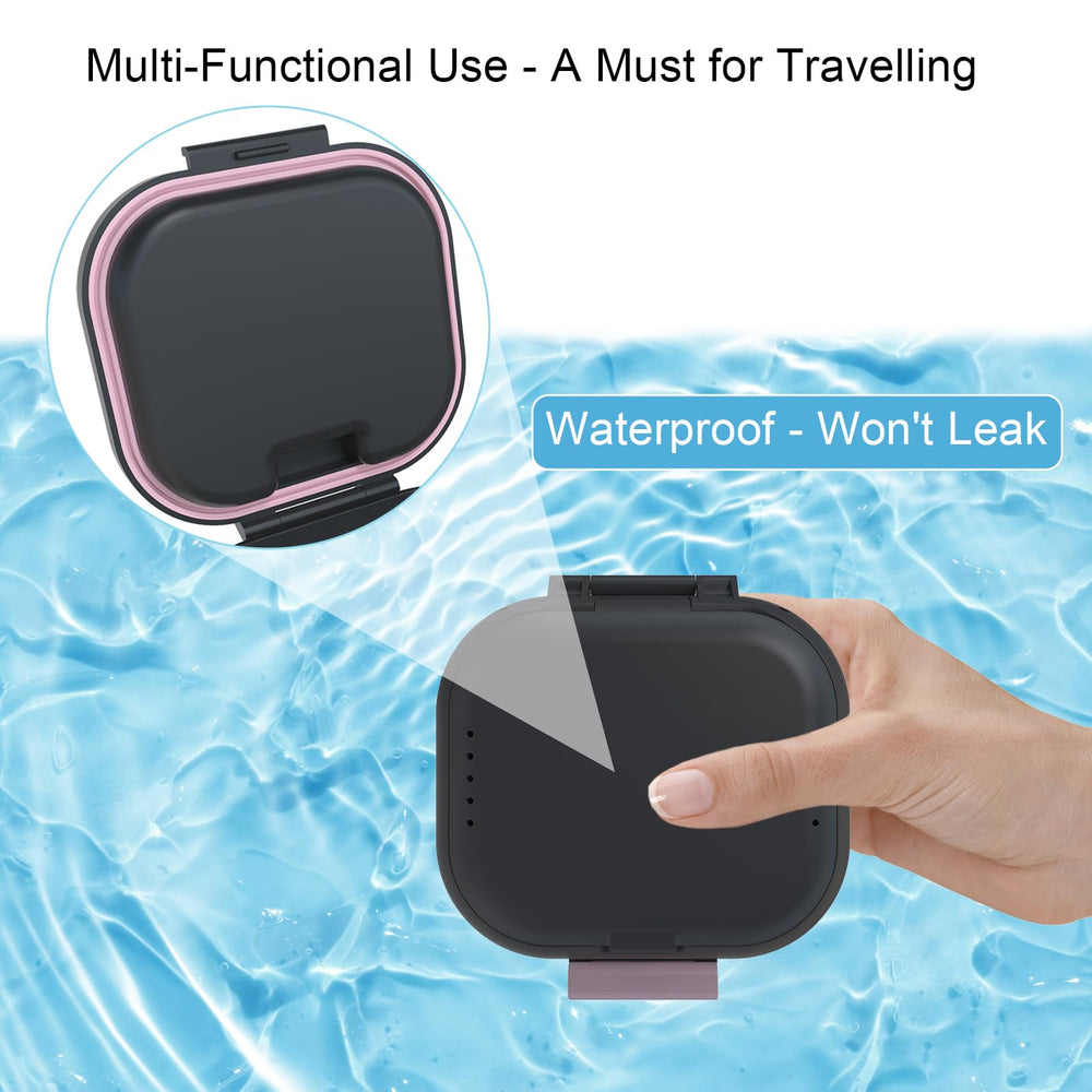 Top lid silicone waterproof seal with ventilation holes on BVN denture cup