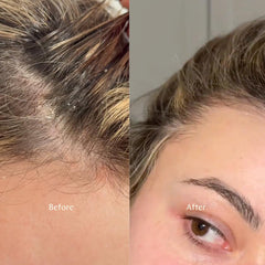 Close-up of ingredients label featuring Piroctone Olamine for scalp comfort.