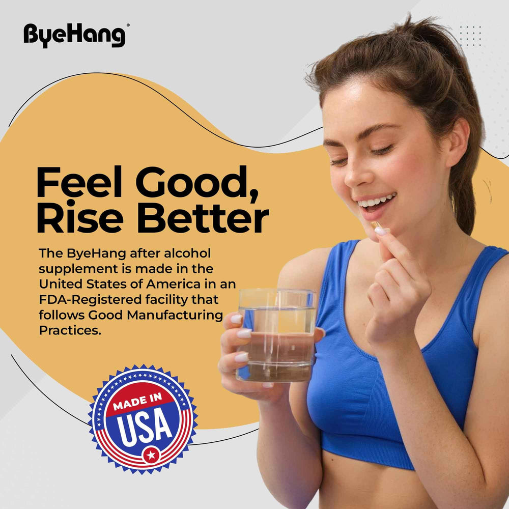 Close-up of ByeHang DHM 1200mg capsules