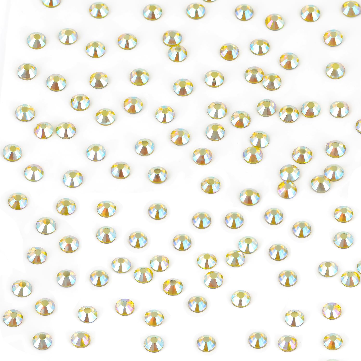 Bymitel rhinestones in a craft project showing heat transfer onto fabric and accessories.