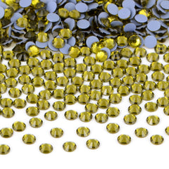 Bymitel Hotfix Olivine rhinestones in SS16 for DIY jewelry and crafts.
