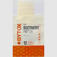 Applying Bytox Recovery Patch to a dry, hairless area on the skin