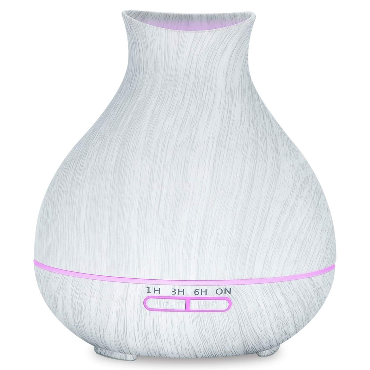 BZseed 550ml Aromatherapy Diffuser in white wood grain finish