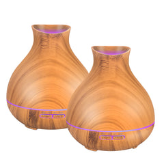 BZseed Aromatherapy Diffuser 550ml capacity on a wooden finish