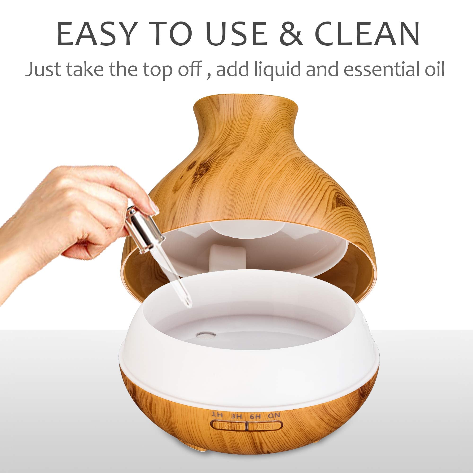 Sleek faux wood design diffuser suitable as a gift