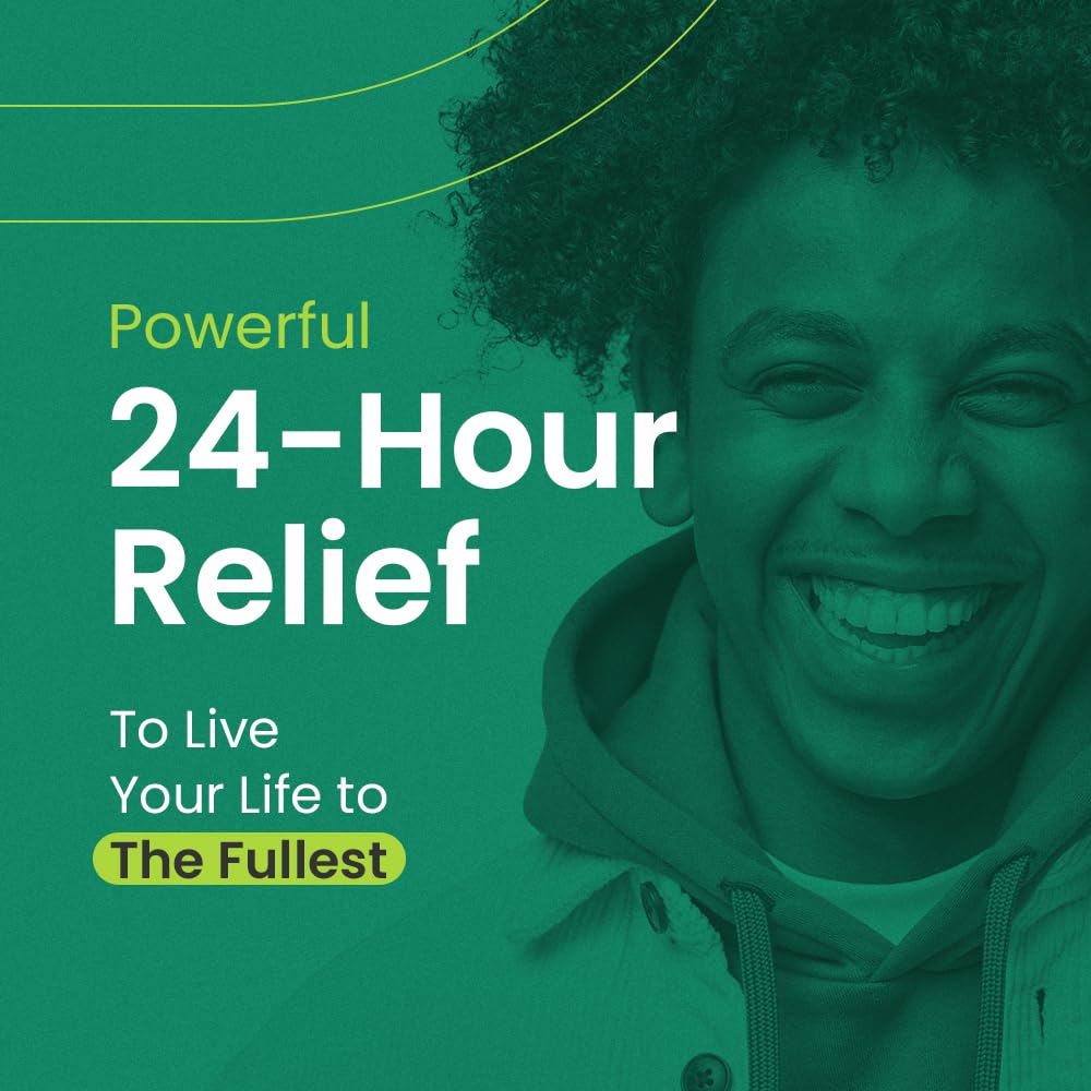 C'rcle cetirizine all-day comfort visual emphasizes lasting coverage