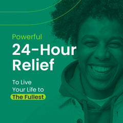 C'rcle cetirizine all-day comfort visual emphasizes lasting coverage