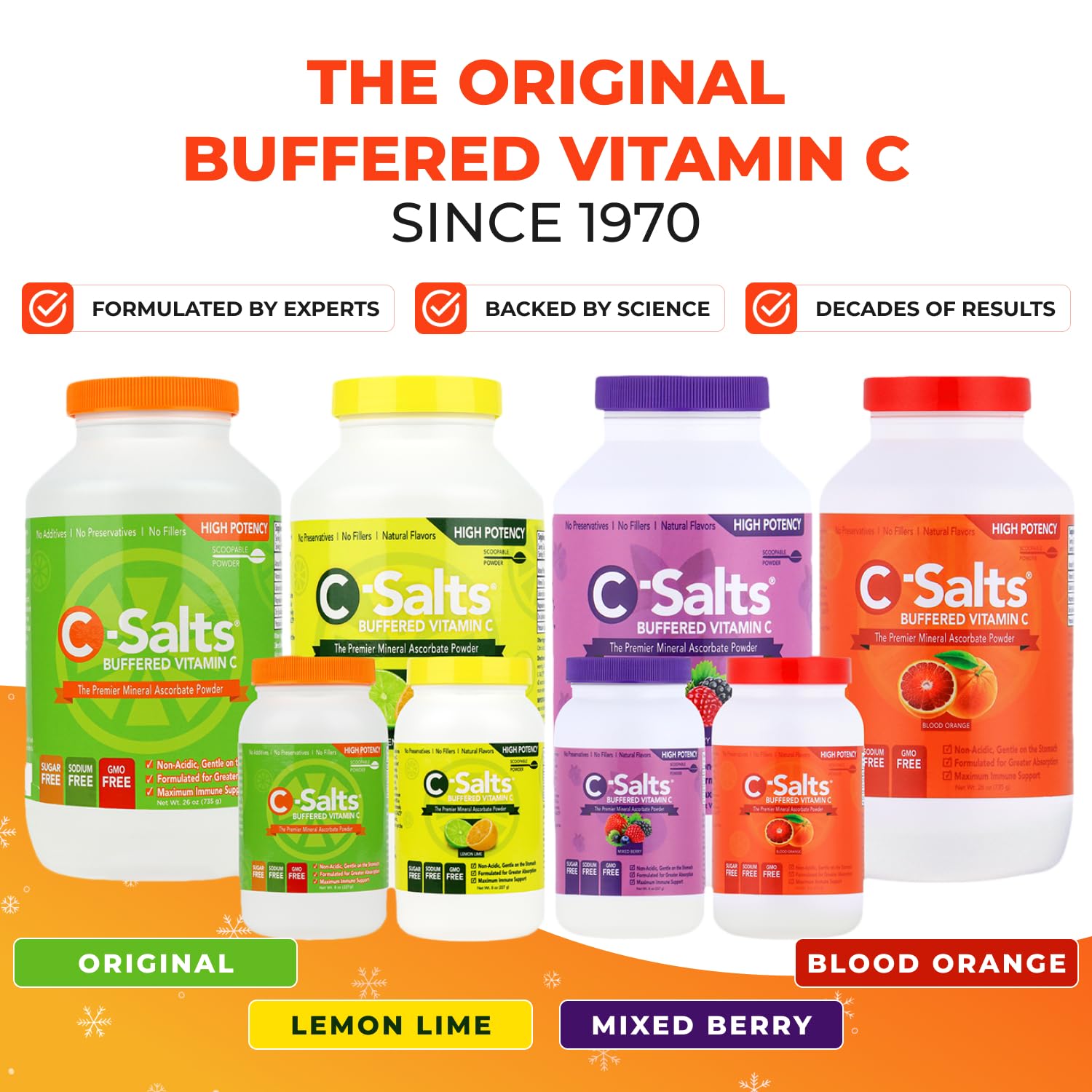 High-dose immune support graphic for C-Salts Vitamin C Powder