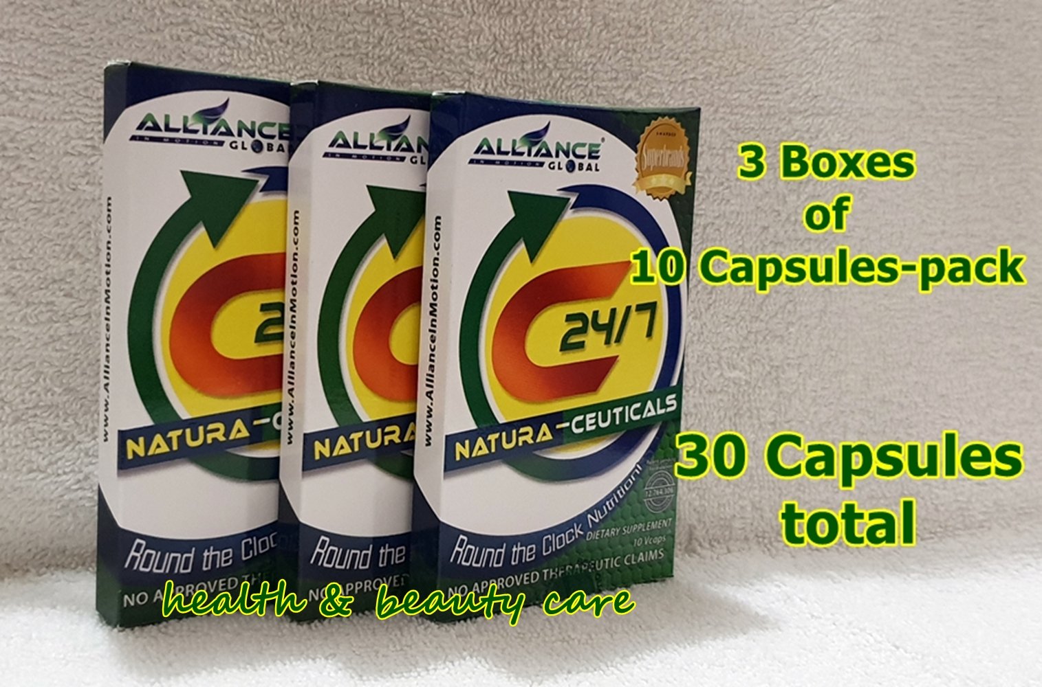 Natura-Ceutical tablets and packaging