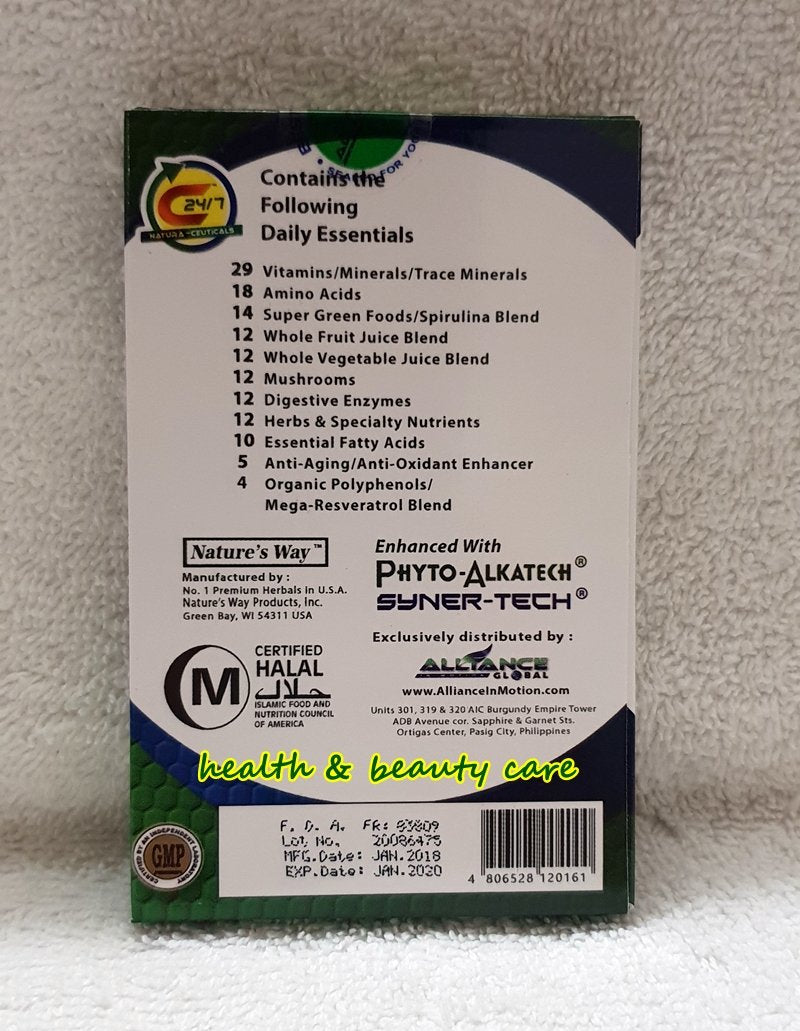 Three boxes of C24/7 Natura-Ceutical dietary supplement