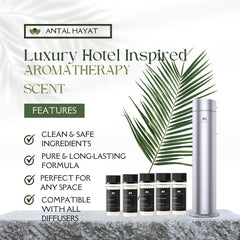 Diffuser bottle placed in an elegant home setting