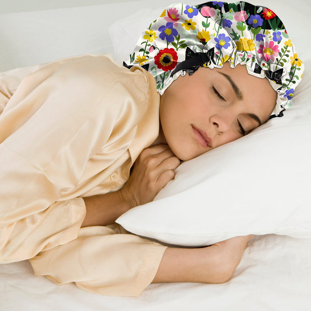 Cabreche portable satin bonnet for everyday use and travel