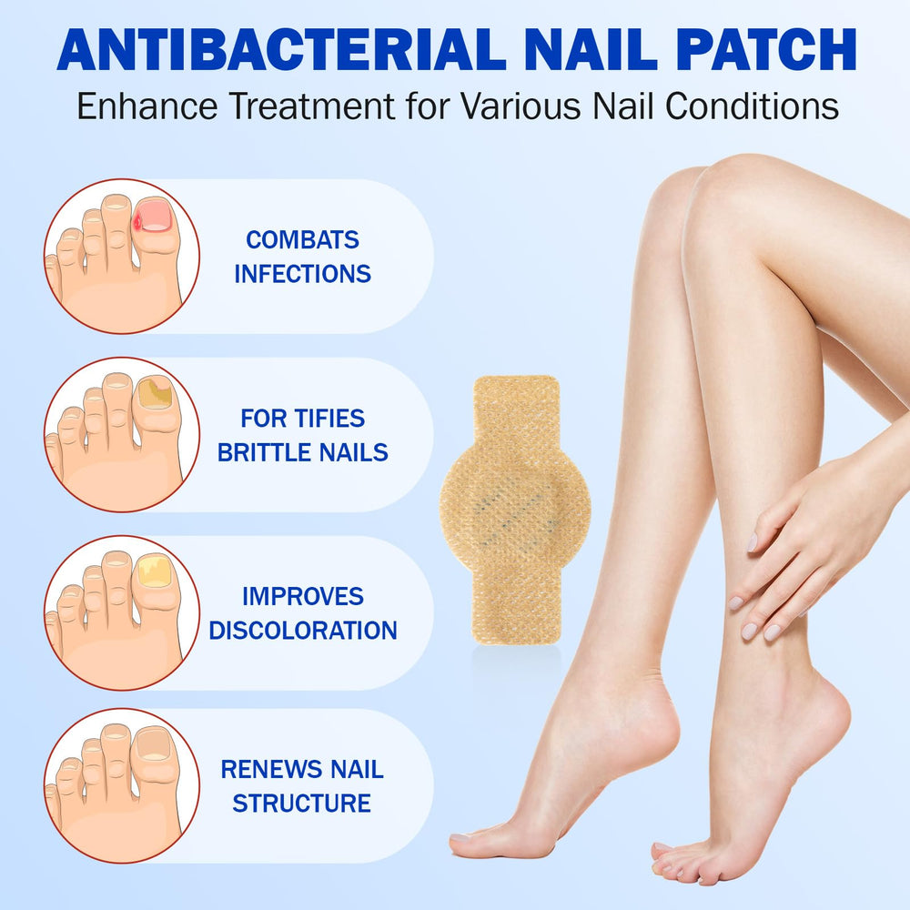 Cacukn nail repair patches on a nail close-up showing secure adhesion.