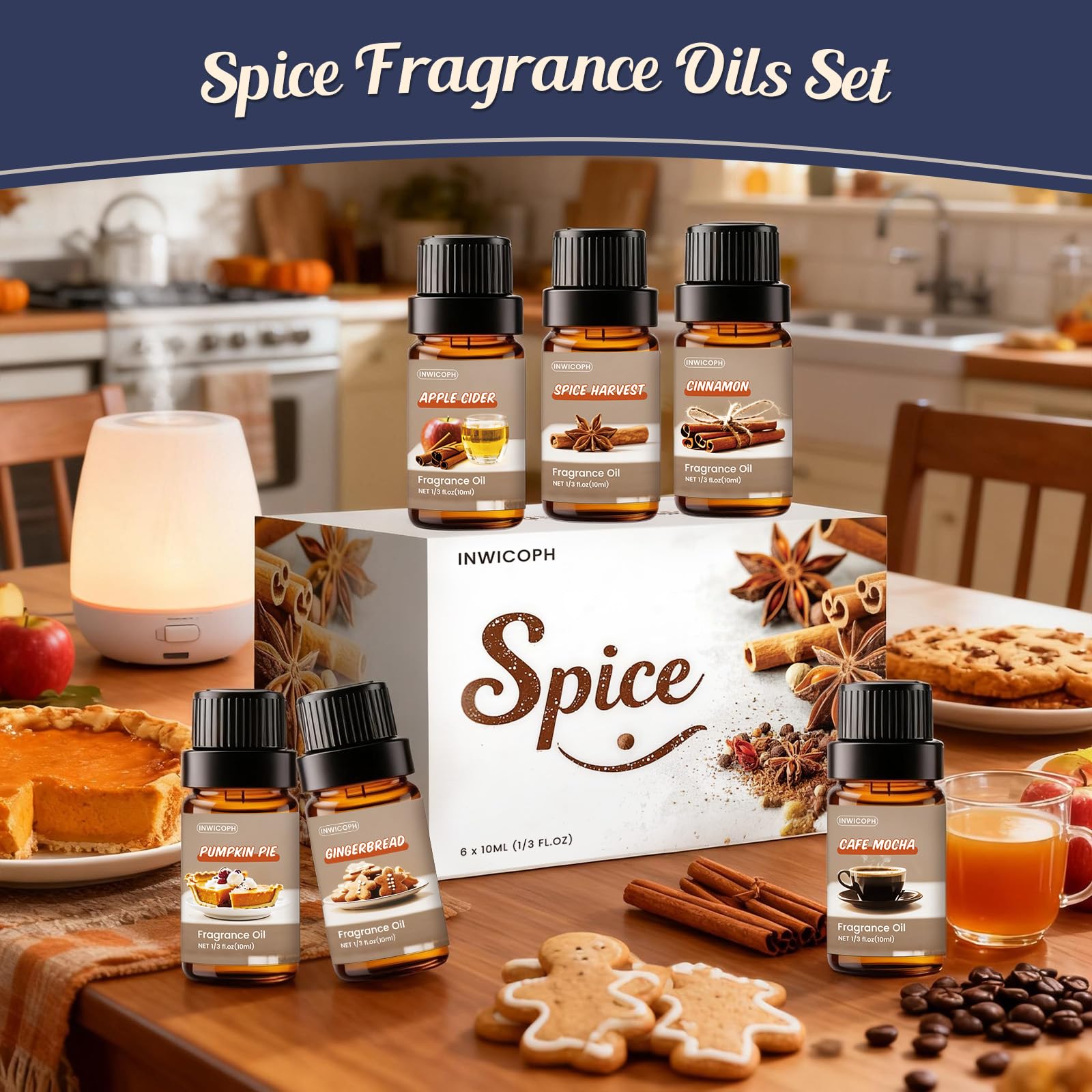 Cafe Mocha fragrance oil in amber bottle (10ml)