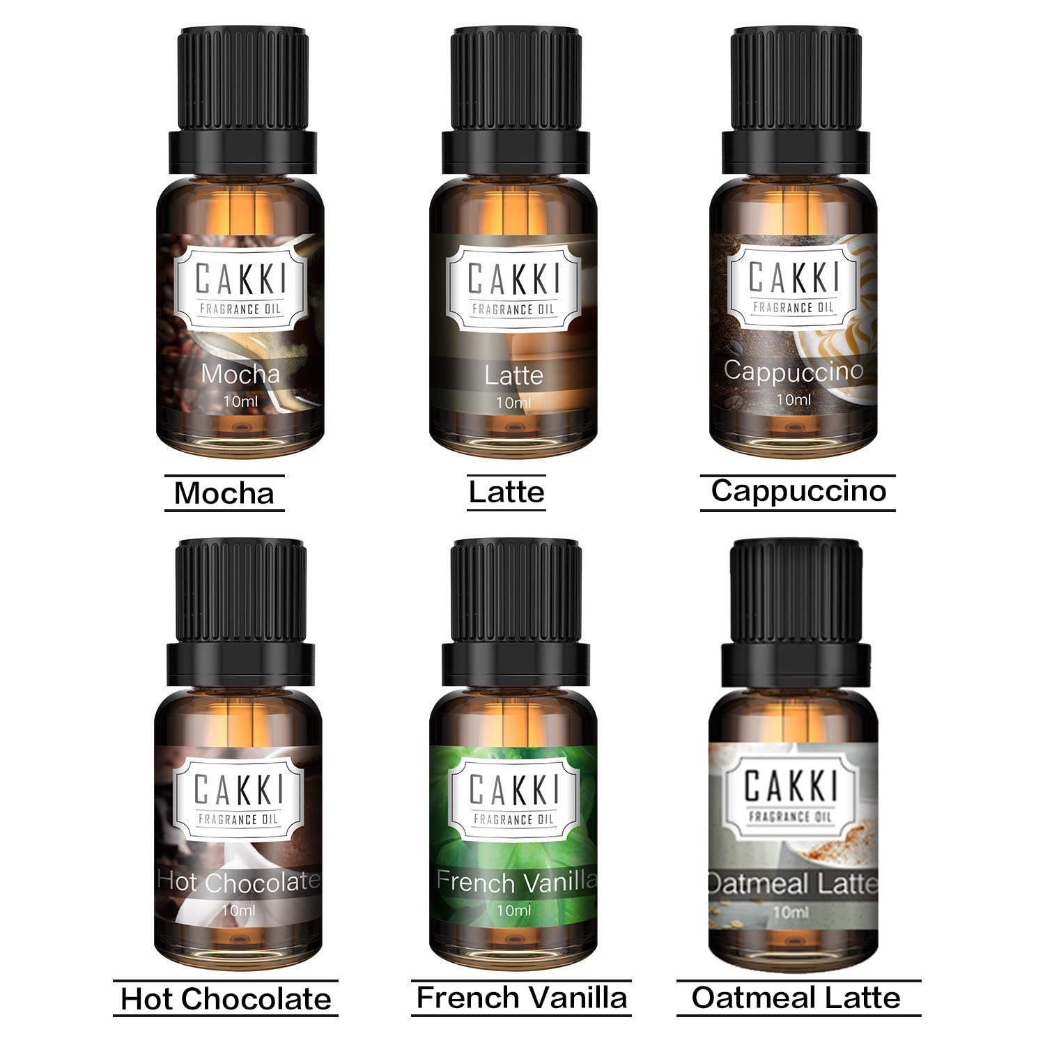Cakki coffee fragrance oil set designed for diffusers