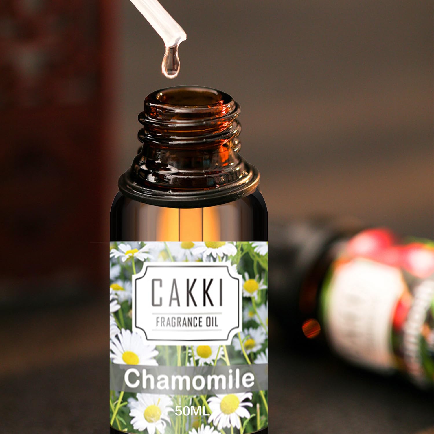 CAKKI fragrance oil packaging and labeling for Scent-Chamomile