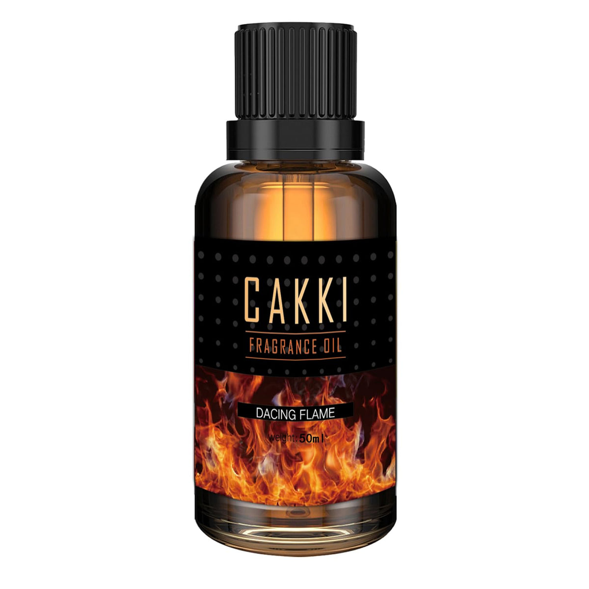 CAKKI Scent-Dancing Flame 50ml diffuser oil bottle with label